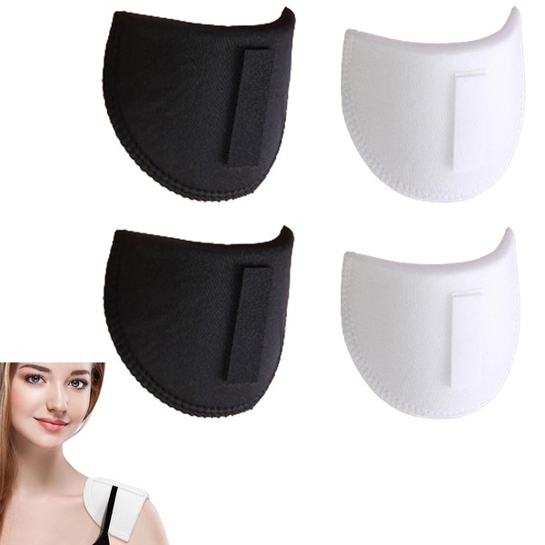 4 PCS Shoulder Pads Shoulder Pads for Women Clothes Shirts Knitwear Blazers Dresses for Daily Use to Solve Oblique Shoulders Shoulder Pads for Clothes Sewing Soft DIY Sewing Accessories