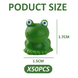 MAXQUU 50 Pieces Green Frog Figurines, Small Frogs, Resin Frogs, Mini Frogs, Resin Mini Frog Statues, Small Frog Garden Decorations