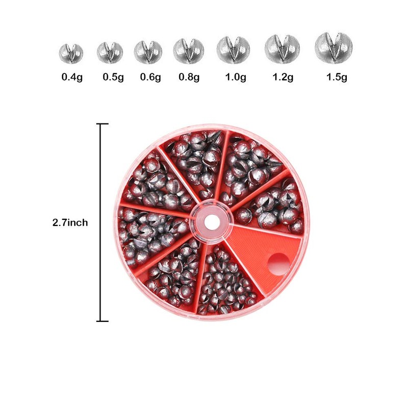 Skystuff Fishing Tackle, Fishing Dispenser Weights for Ideal for Dead-bait