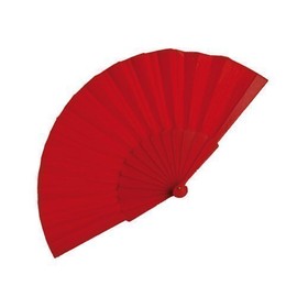 eBuyGB Folding Handheld Pretty Hand Fan Wedding Party Accessory Pocket Sized Fan For Wedding Gift, Party Favors, DIY Decoration, Summer Holidays, Home Décor, Red