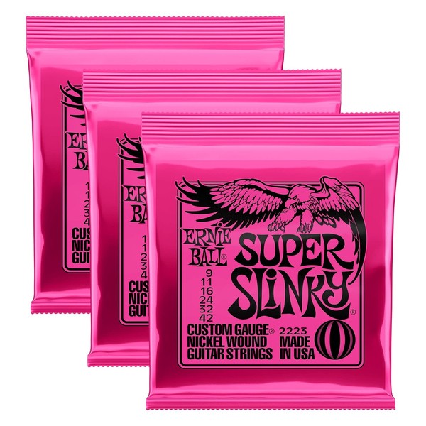 Ernie Ball 2223 Nickel Super Slinky Custom Gauge Electric Guitar