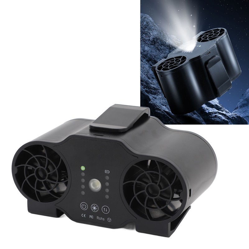 Clip On Waist Fan 4 Speed Gears Forward Reverse Rotation