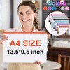 Plastic Wallets,A4 File Folder Zip Lock Bags,Zipped Pockets,12 Pcs Document