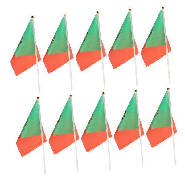 Sosoport Cheering Flags 50pcs Small Flags on Stick Handheld for