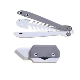 RMISODO 2Pcs Sakaban Turtle Fishbone Butterfly Fidget Knife Toy, Colorful and Novel Shape, Made with 3D Printing Technology, Perfect Stress Relief Toy, 1 Big 1 Small