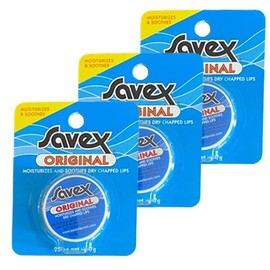 Sabex Jar Type, 0.2 oz (7 g), Set of 3, Normal/Original/Vanilla Lip Balm
