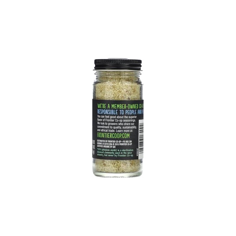 FRONTIER Organic Hulled Sesame Seed, 2.29 OZ