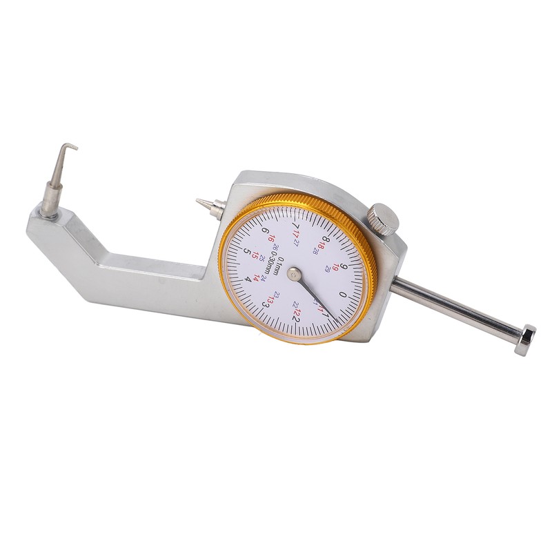 Curved Head Thickness Gauge Dial Lockable 0 to 30mm Range