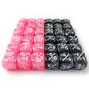 36pcs 12mm Positive and Negative Dice Counters Pink&Black Set, Small