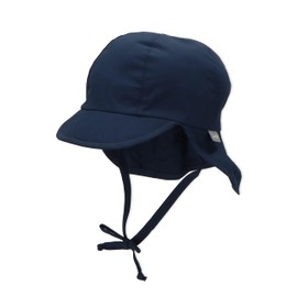 Sterntaler Unisex Children's Peaked Cap with Neck Protection, with Ties and Ear Flaps, navy