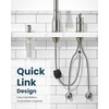 APPASO 3 Hole Kitchen Faucet with Pull Down Sprayer Brushed