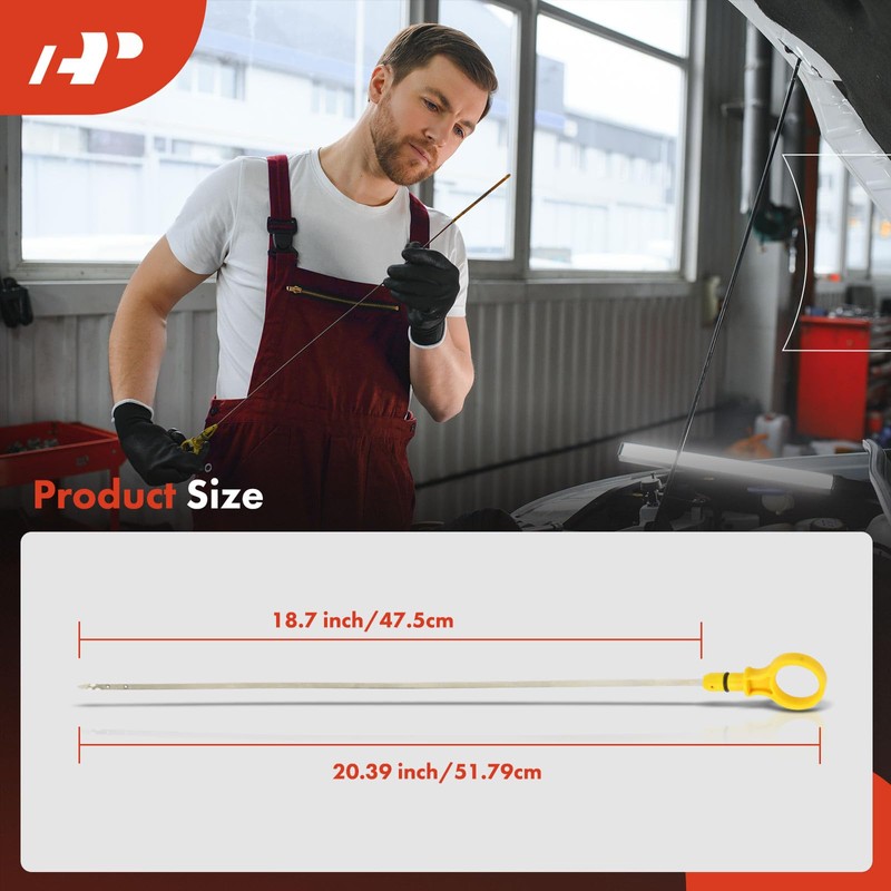 A-Premium 5.0L 8 Cyl Engine Oil Dipstick Compatible with Ford