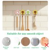 DRHYO 4Pack Flower Suction Hooks, Vacuum Suction Cup Hooks, Removable