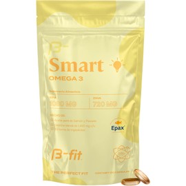 B-FIT B Omega 3 - 1800mg - 1080mg EPA & 720mg DHA - 130 Cápsulas Softgel de Omega-3 de Salmón Noruego y Pescado de Agua Fría