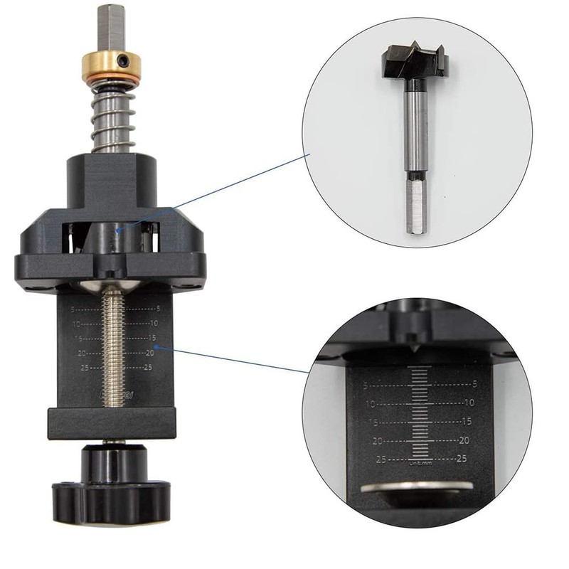 CENPEK 35mm Concealed Hinge Drill Jig Pocket Hole Puncher Guide