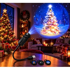 LED Holiday Projector Light for Room Decor – Adjustable USB 5V Projection Night Light for Halloween & Christmas