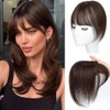 Amchoice Hair Toppers for Women Real Human Hair, Bangs Hair