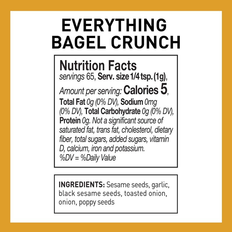 Spice Hunter Everything Bagel Crunch, 2.3 Oz Jar