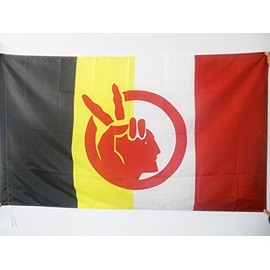 AZ FLAG American Indian Movement Flag 2' x 3' for a Pole - Native American Tribe Flags 60 x 90 cm - Banner 2x3 ft with Hole