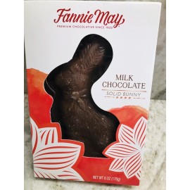 Fannie May Milk Chocolate Solid Bunny: 6oz/170gm
