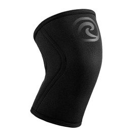 Rehband Knee Support for Weight Training, Knee Support for Cross Fit and Heavy Training, Knee Sleeve Made of 5 mm Neoprene, Available in Many Colours and Sizes, Unisex, Colour: Carbon/Black, Pack of 1, Size: XS