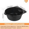 2 Gallon Portable Oil Drain Pan，8L Capacity Motor Oil Drip