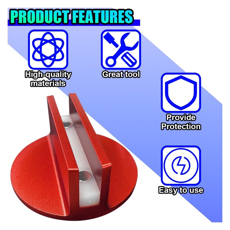 UHANBUT Universal Magnetic Jack Pad, Aluminum 0.37" Width Slotted Puck