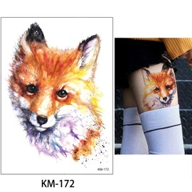 KM12 Temporary Fox Tattoo Whale Tattoo Dog Tattoo Horse Tattoo Elephant Tattoo Cat Tattoo Fish Tattoo 12 Sheets
