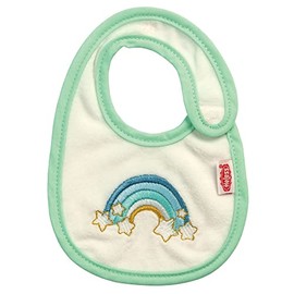 Heless 274 Doll Accessories Bib in Rainbow Design for Dolls and Cuddly Toys of All Sizes