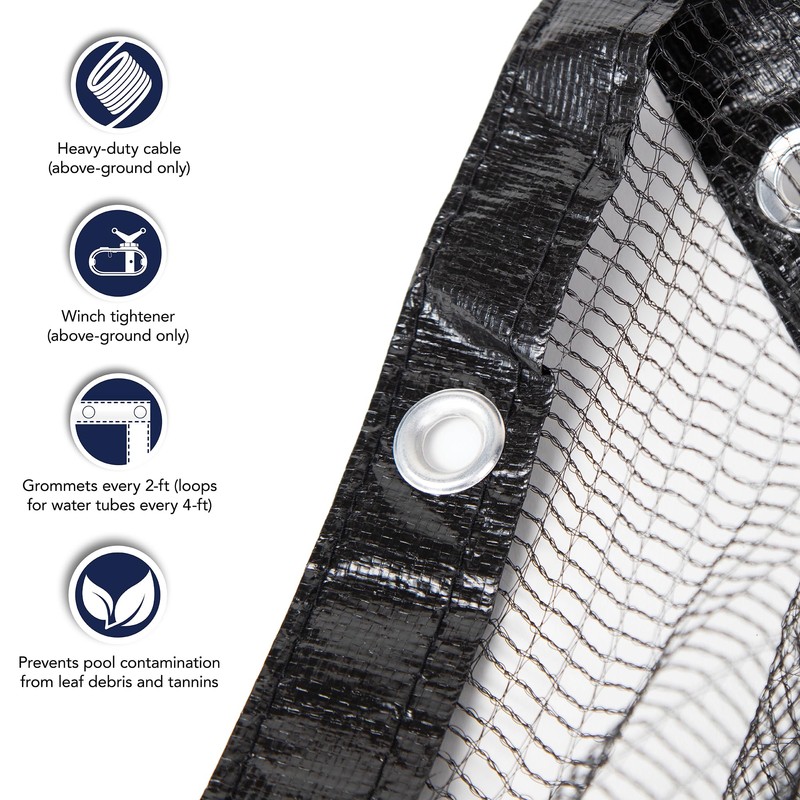 Blue Wave 16-ft x 25-ft Oval Leaf Net Above Ground