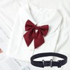 SYBL 10PCS Black Bow Tie Extender Straps Adjustable Elastic Pre-Tied