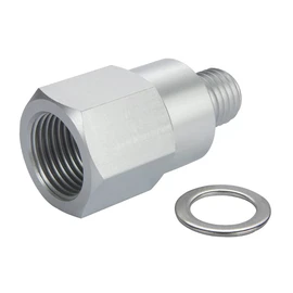 Joywayus Aluminum Oil Pressure Sensor Adapter Swap M12x1.5 Male to 3/8"NPT Female Thread Pipe Fittings