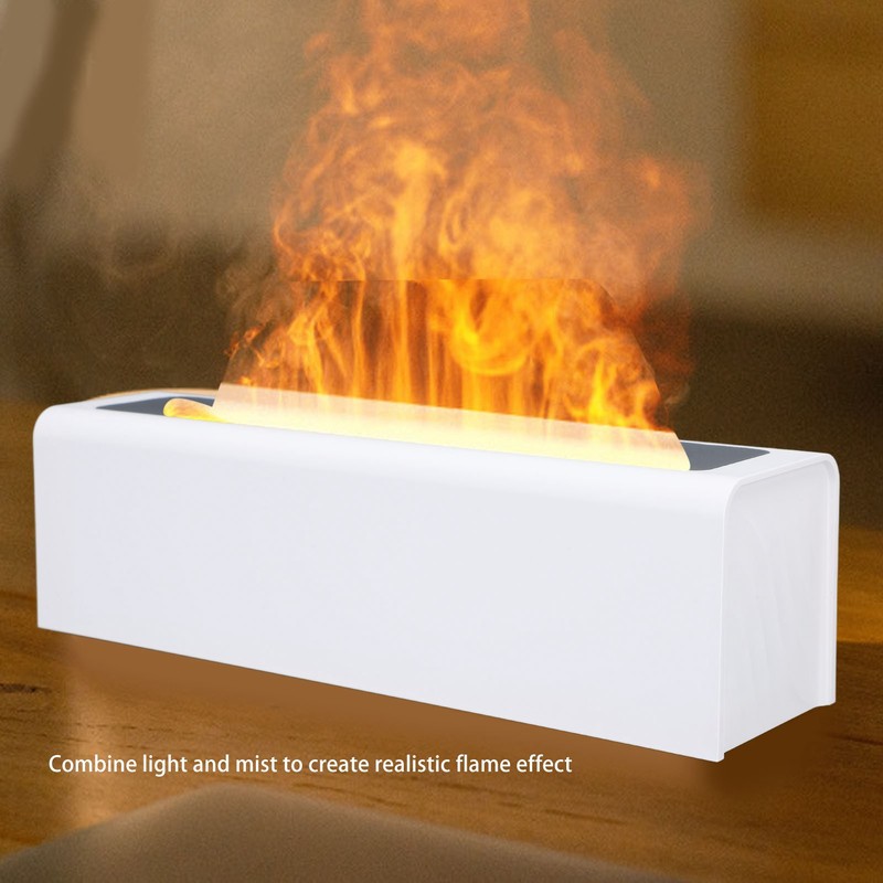 Essential Oil Diffuser 150ml Aromatherapy Humidifier Colorful Flame Light Quiet