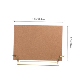 STOBOK 1 Set Display Board Picture Desktop Stand Photo Desk Display Items Cork Framed Cork Board pin Board Cork Board Photo Wall Desktop Bulletin Board Bracket Needle Plate with Box