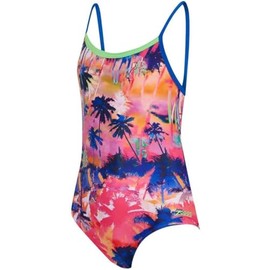 Zoggs Girl's Starback Swimsuits, Sunset Front Lined, 34