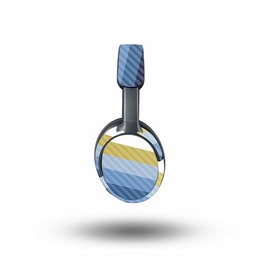 MightySkins Carbon Fiber Skin Compatible with Bose QuietComfort Ultra - Cool Stripes | Protective, Durable Textured Carbon Fiber Finish | Easy to Apply