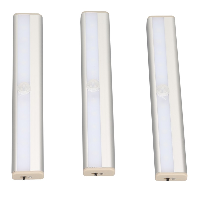 3Pcs Wireless Motion Sensor LED Lights Automatic On and Off
