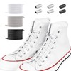 Newseego No Tie Shoelaces, Flat Shoelaces, Set of 3 Pairs,