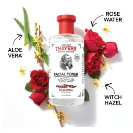 Thayers Tónico Facial Witch Hazel Rose Petal 355ml Hidratante Libre de Parabenos