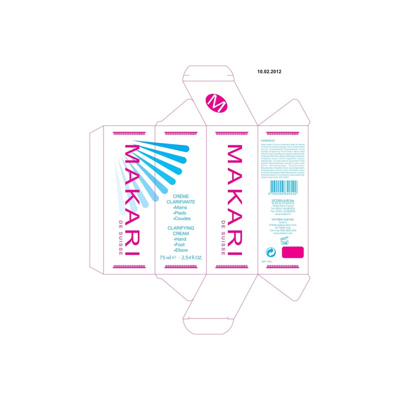 Makari Clarifying Cream for Hand, Foot and Elbow - All