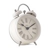Acctim Shefford Analogue Faux Double Bell Small Alarm Clock (Buttermilk)