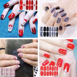 Nail Seals, Set of 12, Just Stick, Nail Wrap, Nail Stickers, Nail Accessories, Women's, Gift, Cute, Popular, Fashionable, Nail Parts (10123)