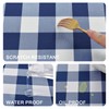 XWZO Checkered 70 Inch Round Tablecloth - Waterproof and Dustproof