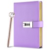 Diary with Lock for Women, B6 Leather Diary with Pen,