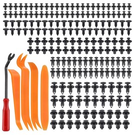 Yemetey 190 Pcs Car Trim Clips & 5 Pack Trim Removal Tools, Plastic Clips Trim Tool for Auto Interior Repair, Plastic Rivets Retainer Clips, Car Trim Removal Kit
