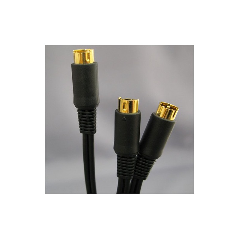 フジパーツ S端子分配ケーブル 2分配S端子ケーブル 1S-2S 2m FVC-133