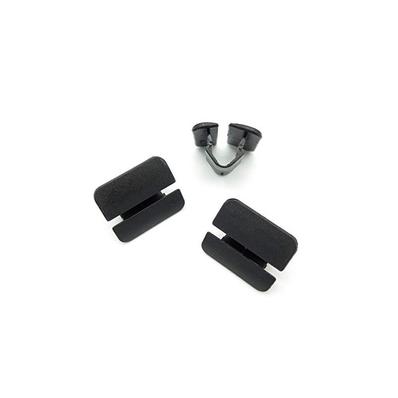 VVO Fasteners- Black Plastic Bonnet Insulation & Soundproofing Clips for