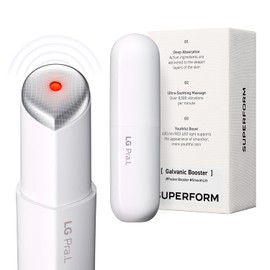 LG Pra.L Superform Galvanic Booster Mystic White, potenciador de 1 minuto para una piel radiante, antienvejecimiento, cuidado de la piel coreano, brillo inmediato, dispositivo potenciador de suero, pi