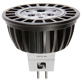 Vista Landscape Lighting LN16-4.5-W-36-A-LED Lamp MR-16 12V 4.5 Watts Warm White 36 Degree 2950K Dimmable Bulb 20W Equivalent LN16-A-LED 9-15 VAC/VDC Made in USA
