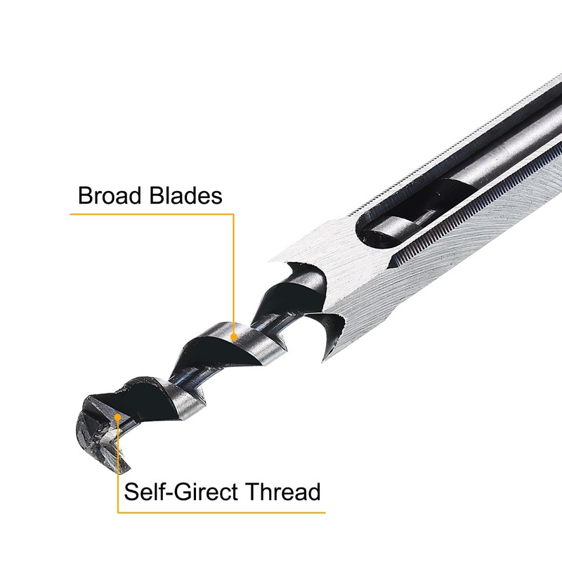 uxcell Square Hole Drill Bit 12.7mm(1/2") High Speed Steel Hollow